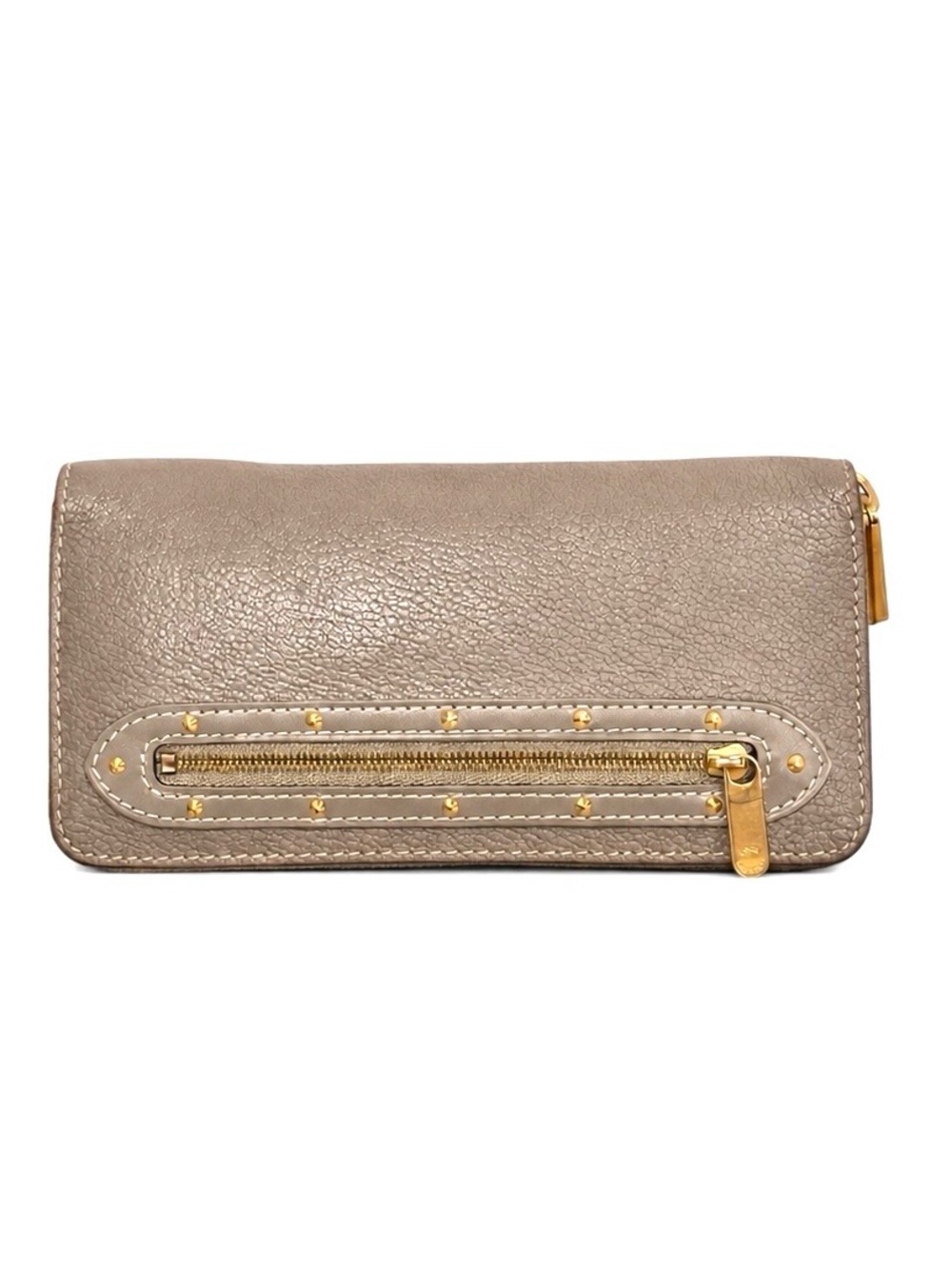 Louis Vuitton LV Suhali Tan Leather Zippy Wallet